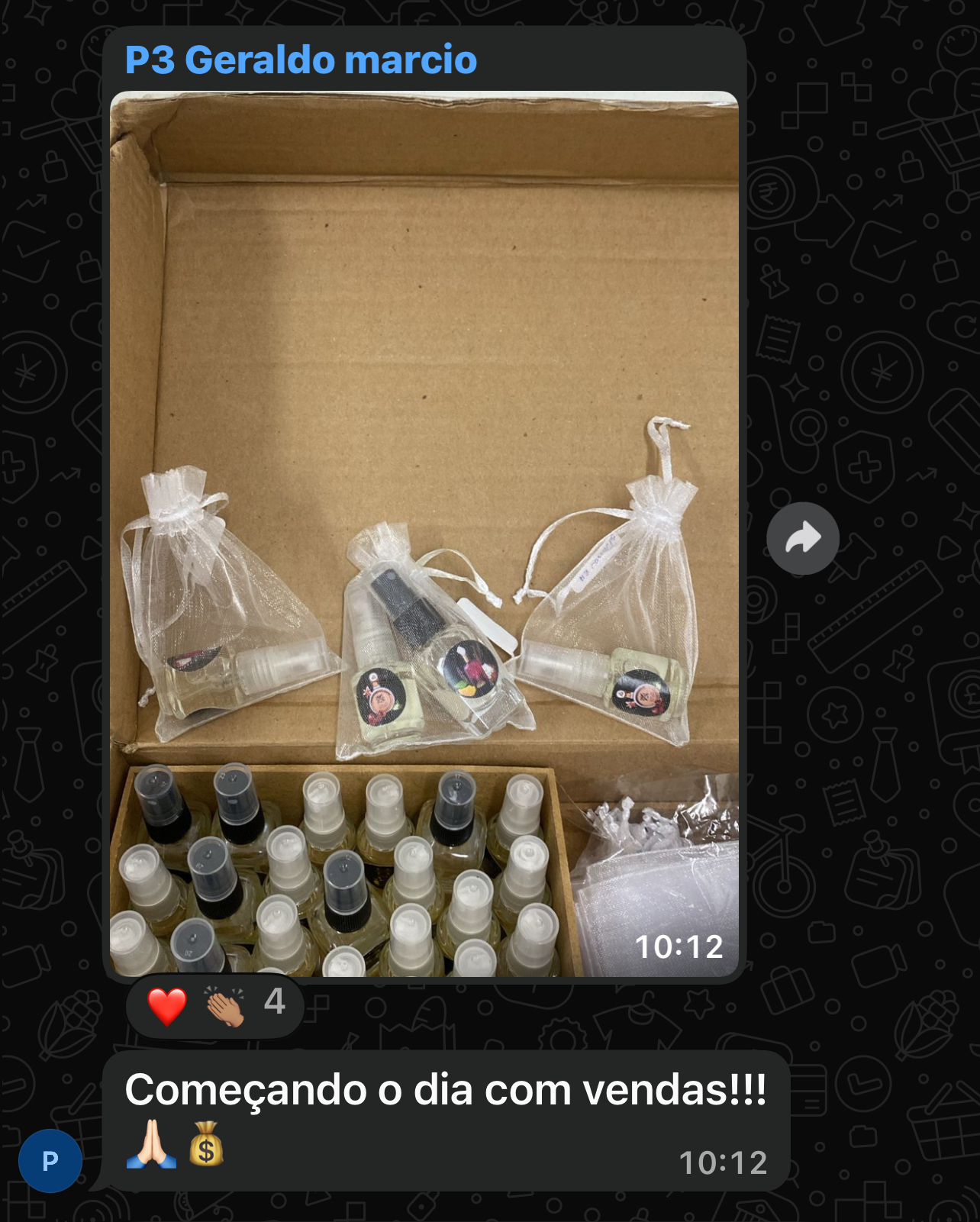 Começando o dia com vendas